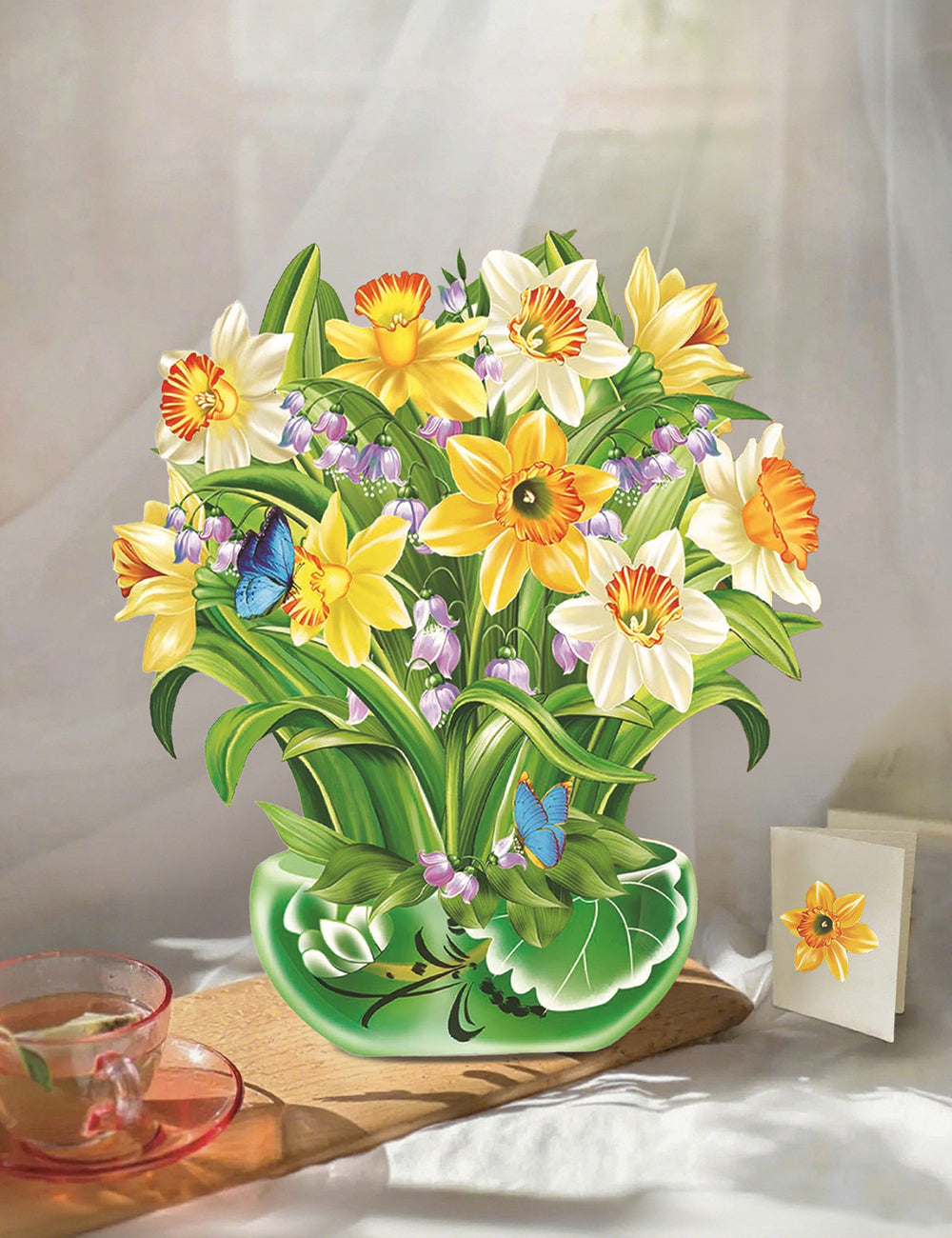 Daffodils And Butterflies